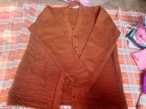 Brown Knit Cardigan