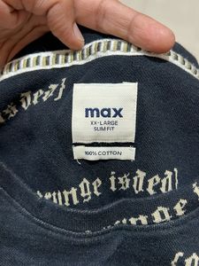 MAX Men Printed Slim Fit Crew Neck T-shirt