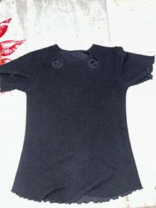 Y2k Pinterest Inspired Black Top