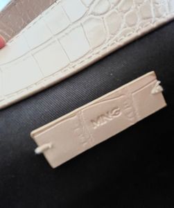 Mango Croc Textured Mini Satchel Bag