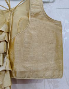 Golden Sleeveless Blouse