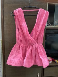 Pink Peplum Top