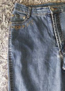 Embroidered Flare Jeans