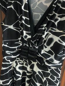Zebra Print Flared Dress