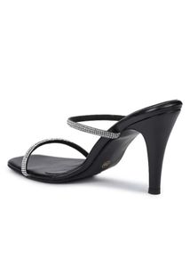 Sparkling Black Stiletto Heels