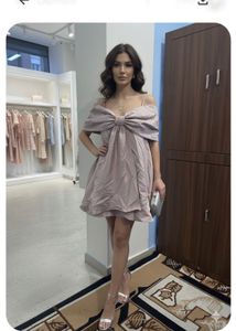 Blush Bow Mini Dress Only One Price