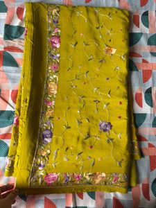 Pure Crepe Parsi Gara Saree
