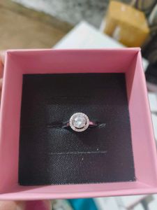 GIVA Silver Zircon Sunshine Halo Ring