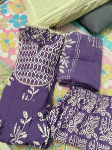 Kalini Purple Kurta Set