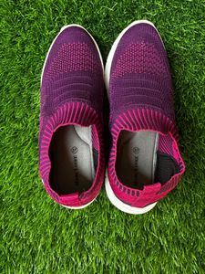 Stylish Purple Slip-On Shoes
