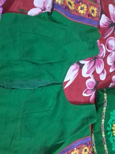 Green Floral Saree