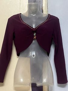 Pintrest Yk2 Embellished Bolero Jacket