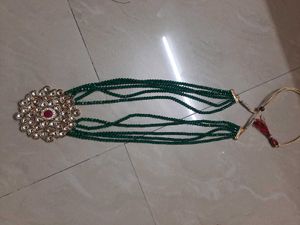 Green Long Set Jwellery