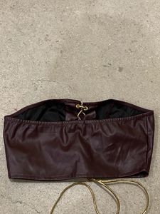 faux leather corset