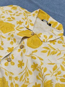 Beigh yellow Vintage Style Dress