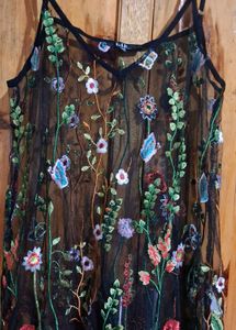 Floral Embroidered Maxi Dress