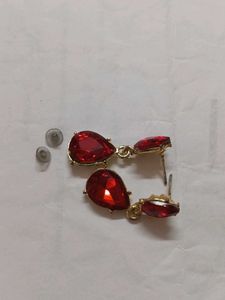 Red Teardrop Earrings