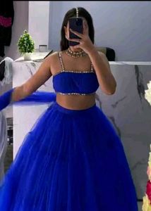 Royal Blue Lehenga Choli Set
