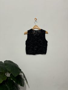 Y2K Lace Detailing Top