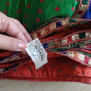 SALE: Bandini Print Pure Satin Silk Zari Saree