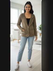 OLIVE Hooded Casual Jacket