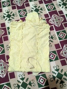 Yellow Lace Top