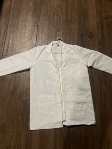 White 🥼 Coat, Front Open Collared