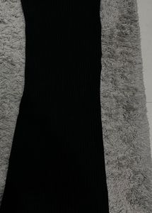 Amisu Black Knit Maxi Skirt