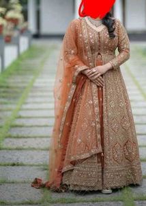 BURNT ORANGE WEDDING GOWN