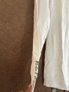 Womens White Free Size Sweat Shirt With Cap Fit 4x