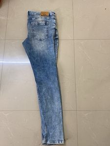 Vintage Wash Denim Jeans