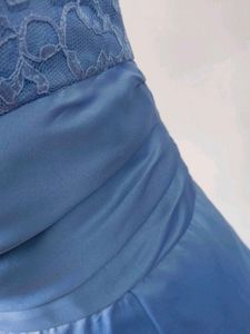 Powder Blue Satin Gown