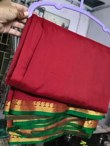 Red & Green Saree