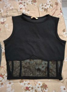 black corset top