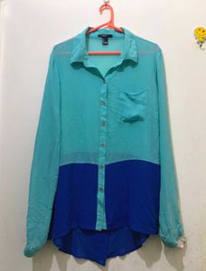 Chic Two-Tone Blouse till 40 can wear