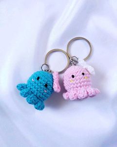 Cute Handmade Crocheted Keychain