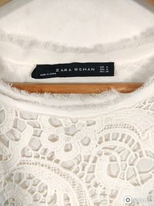 Zara Cream Lace Western Top(Women&#39;s)