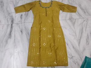 Partywear Kurti Set🎆