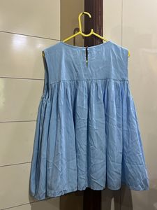 Blue Sleeveless Top