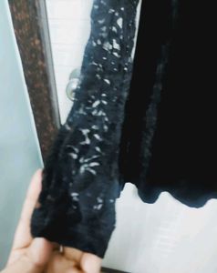 Black Velvet Lace Dress