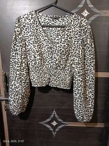 Leopard Print Crop Top