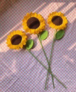 Handmade Crochet Sunflower