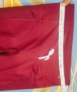Solid Women Maroon Tights