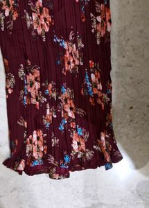 Womens Red Floral Jumpsuit .