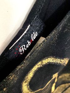 Elegant Black &amp; Gold Top