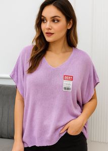 Lavender Knit Top