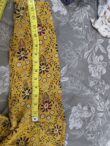 Floral Top Mustard Yellow
