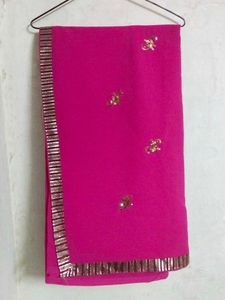 🎀Pink Embellished Saree🎀
