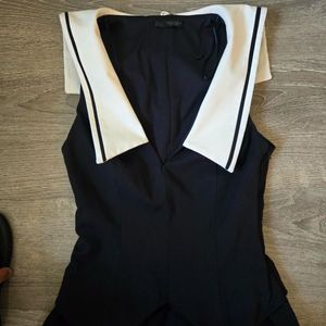 Zara Women’s Black And Navy Dress