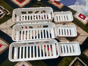 Combo Pack Of 6 Adhesive Shelf Rack For Bathroom..